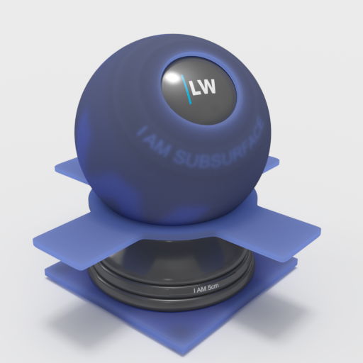 Translucent Plastic Blue(Fast SSS)